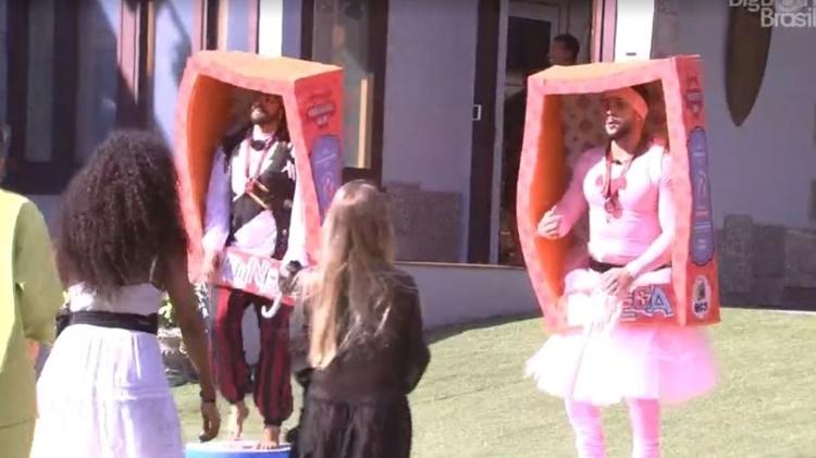 BBB 21: Arthur e Bil no castigo do monstro - Reprodução/Globoplay - Reprodução/Globoplay