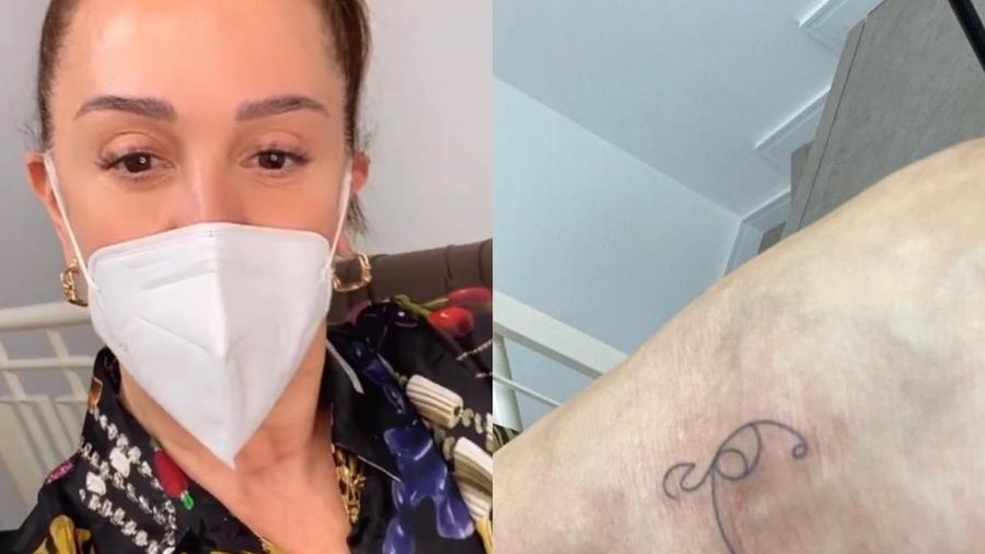 Claudia Raia mostra tatuagem no Instagram  - Reprodução/Instagram