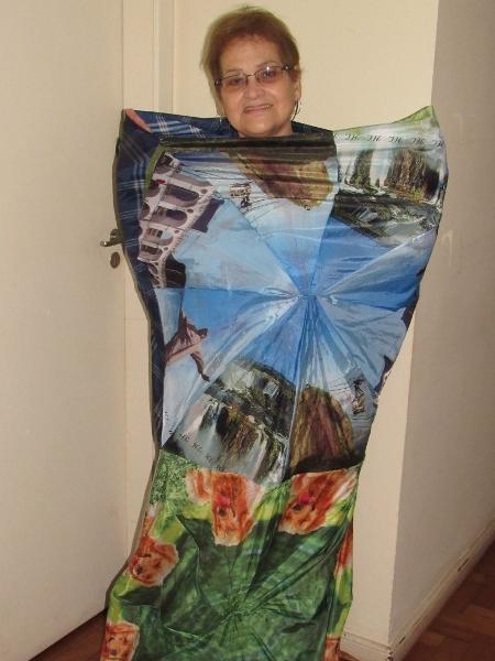 Mariza Alves é uma das voluntárias que produz sacos de dormir e esteiras térmicas - Arquivo pessoal