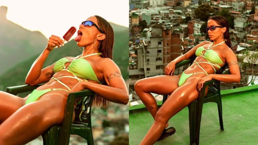 Anitta compartilhou cliques belíssimos nas praias e comunidades cariocas - Reprodução/Instagram