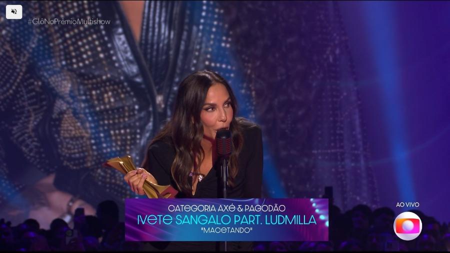 Ivete Sangalo venceu na categoria Axé e Pagodão do Ano - Reprodução