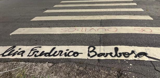 'Leia Machado': pichações 'educativas' invadem faixas de pedestres em SP