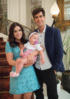 Shirlei e Felipe (Marcos Pitombo) terminam casados e com uma filha Denise  - Divulgaçãpo/TV Globo - Divulgaçãpo/TV Globo