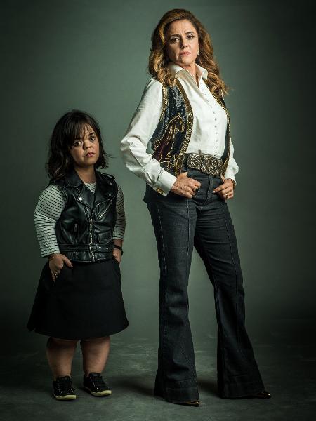 Sophia (Marieta Severo) e Estela (Juliana Caldas) são mãe e filha em "O Outro Lado do Paraíso" - Divulgação/TV Globo