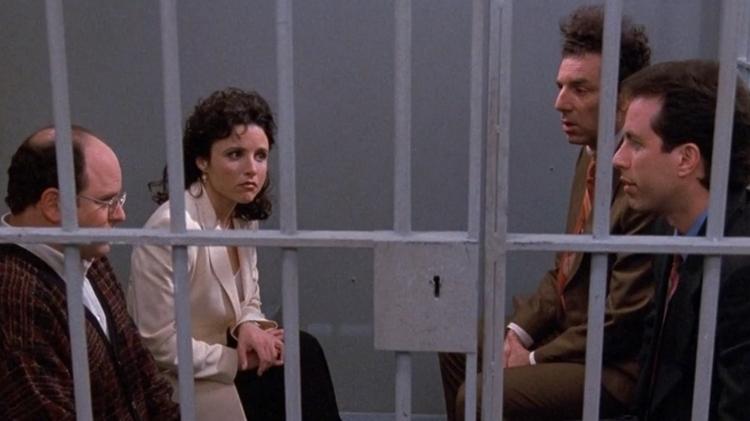 Imagem do último episódio de "Seinfeld" - Reprodução - Reprodução