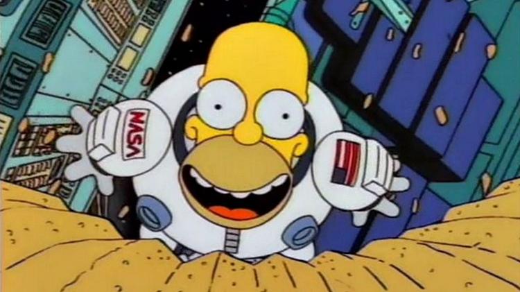 Homer vai ao espaço em "Os Simpsons" - Reprodução - Reprodução