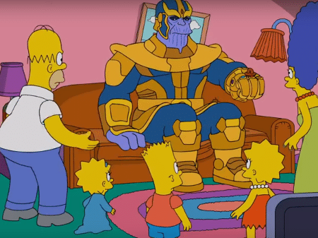 Thanos em "Os Simpsons" - Reprodução/YouTube