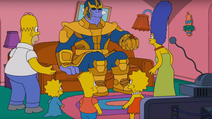 Thanos em "Os Simpsons" - Reprodução/YouTube