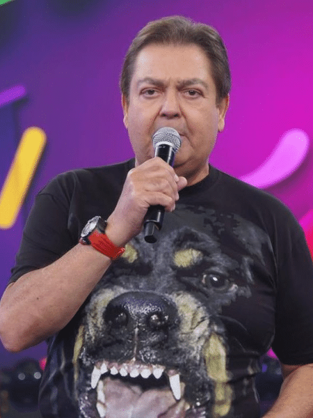 Faustão usa camiseta com estampa de rottweiler que vale R$ 1,5 mil - Reprodução/Globo