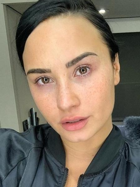 24.fev.2020 - Demi Lovato posou sem maquiagem em nova foto nas redes sociais - Reprodução / Instagram