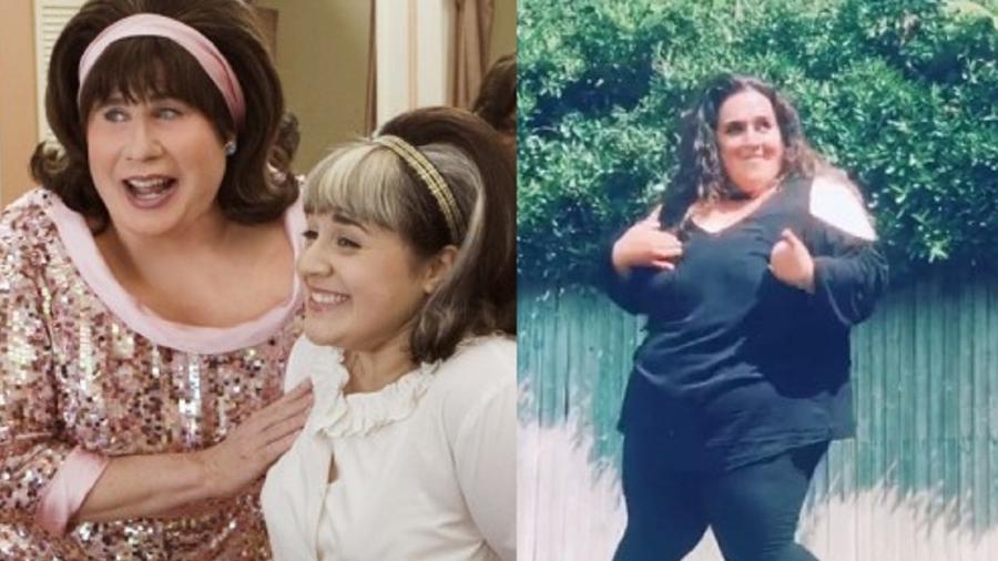 Nikki Blonsky, de "Hairspray", quando atuou ao lado de John Travolta - Reprodução/Instagram