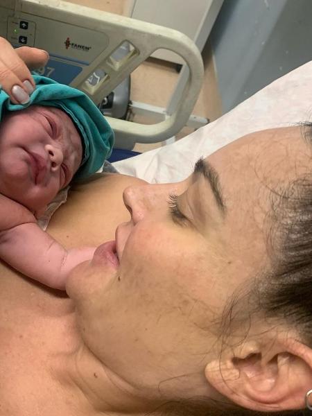 Laura Keller e seu primeiro filho, Jorge Emanuel - Reprodução/Instagram