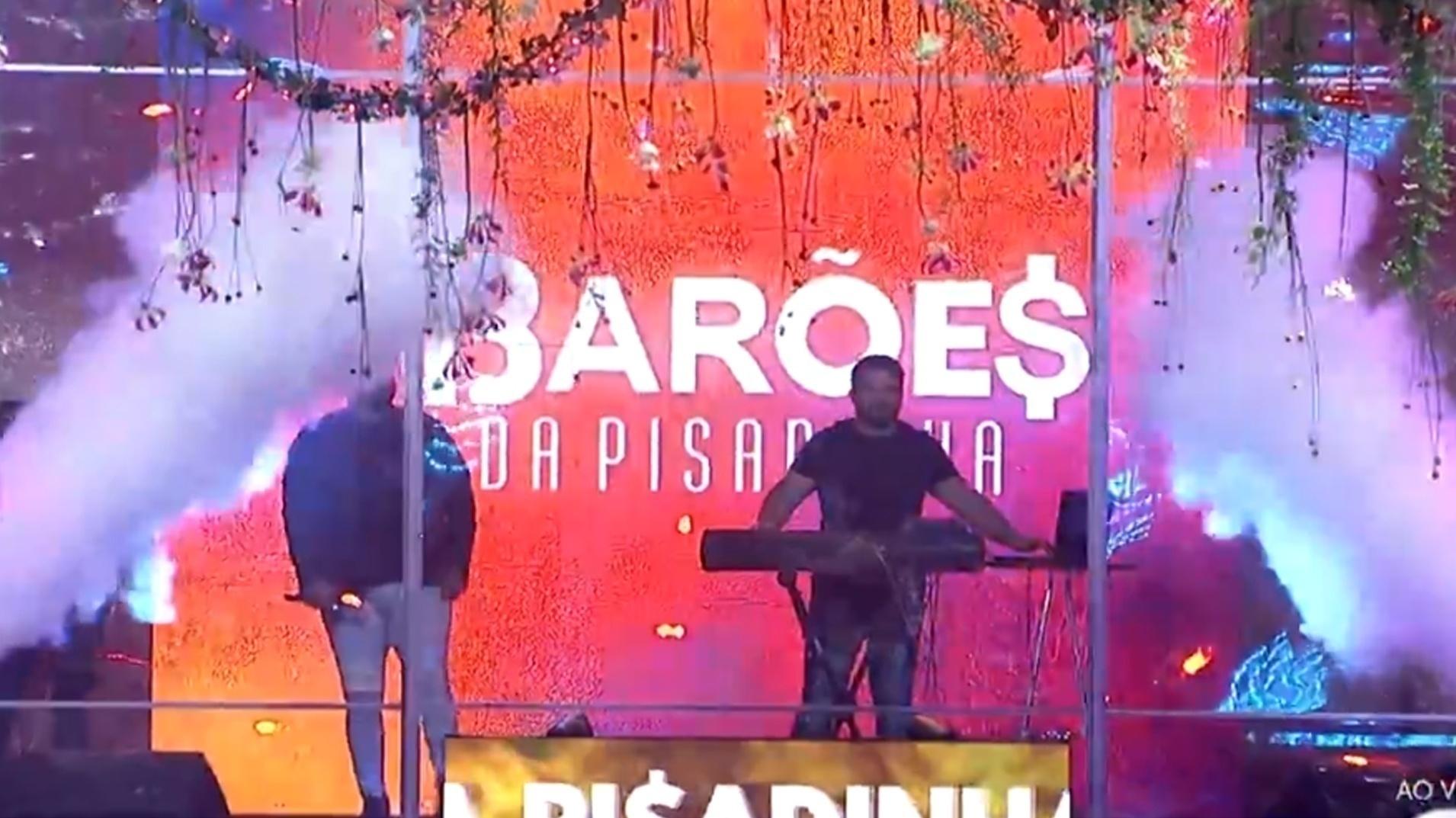 BBB 21: Barões da Pisadinha animam festa na casa do BBB - Reprodução/Globoplay