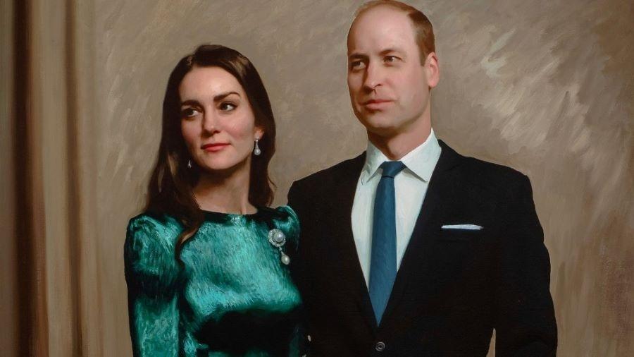 Príncipe William e Kate Middleton - Jamie Coreth/Fine Art Commissions