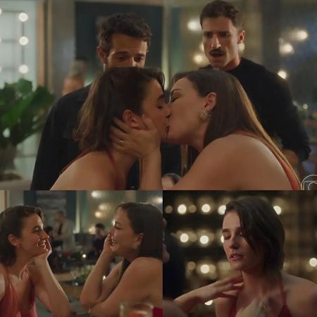 Helena e Clara se beijam em 'Vai na Fé' - Reprodução/Instagram  - Reprodução/Instagram 