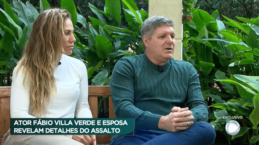 Ator Fábio Villa Verde fala sobre assalto - Reprodução/Record