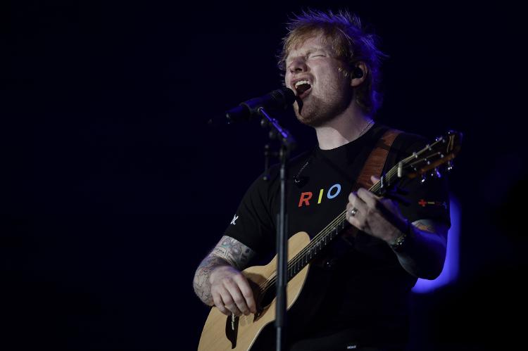 19.set.2024 - Ed Sheeran se apresenta no Palco Mundo do quarto dia de Rock in Rio