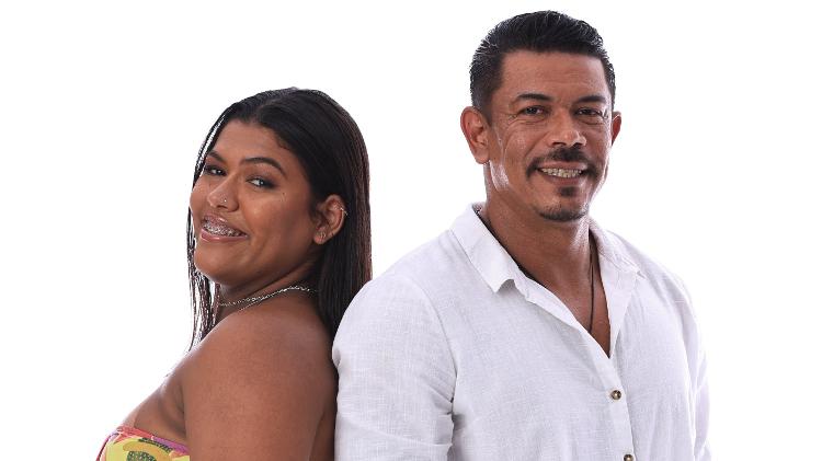 Minha mãe com seu pai: Anna Beatryz (filha) e Leonardo (pai)