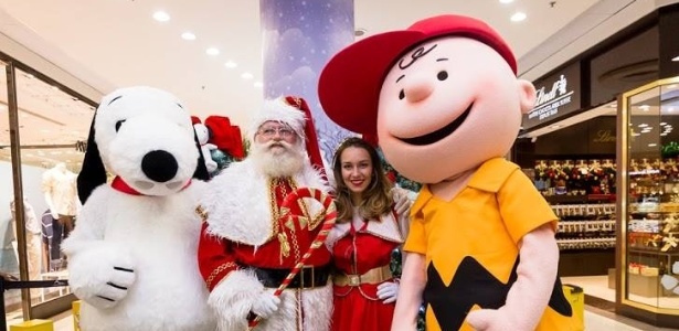 Natal do Snoopy e Charlie Brown no Botafogo Praia Shopping - Divulgação