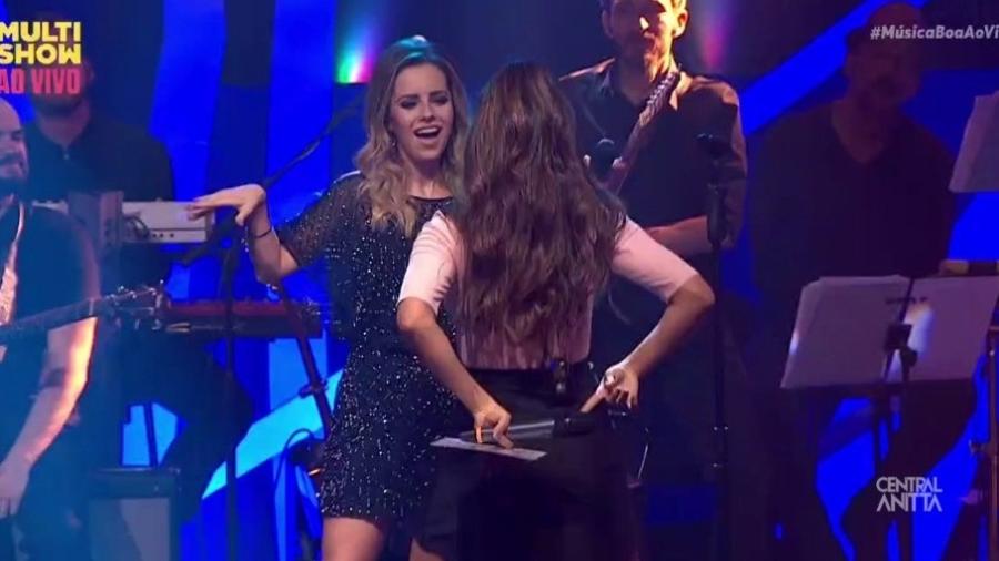Anitta e Sandy dançam "Bang" no "Musica Boa Ao Vivo" - Reprodução