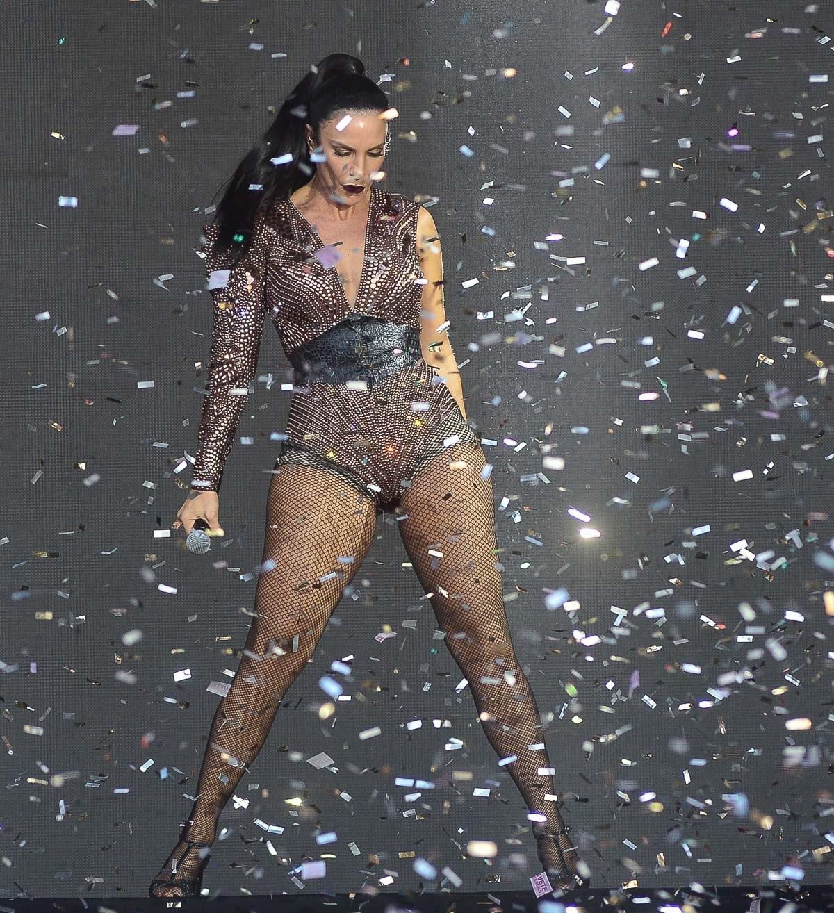 Ivete Sangalo se apresenta no primeiro dia de shows do Villa Mix Festival, em Goiânia - Francisco Cepeda/AgNews