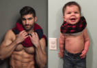 Bebê imita poses do tio modelo e viraliza na internet - Reprodução/Instagram