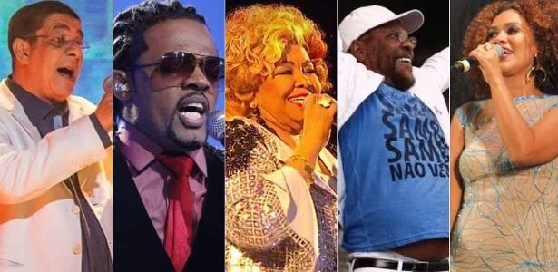 Zeca Pagodinho, Xande de Pilares, Alcione, Martinho da Vila e Marienne de Castro