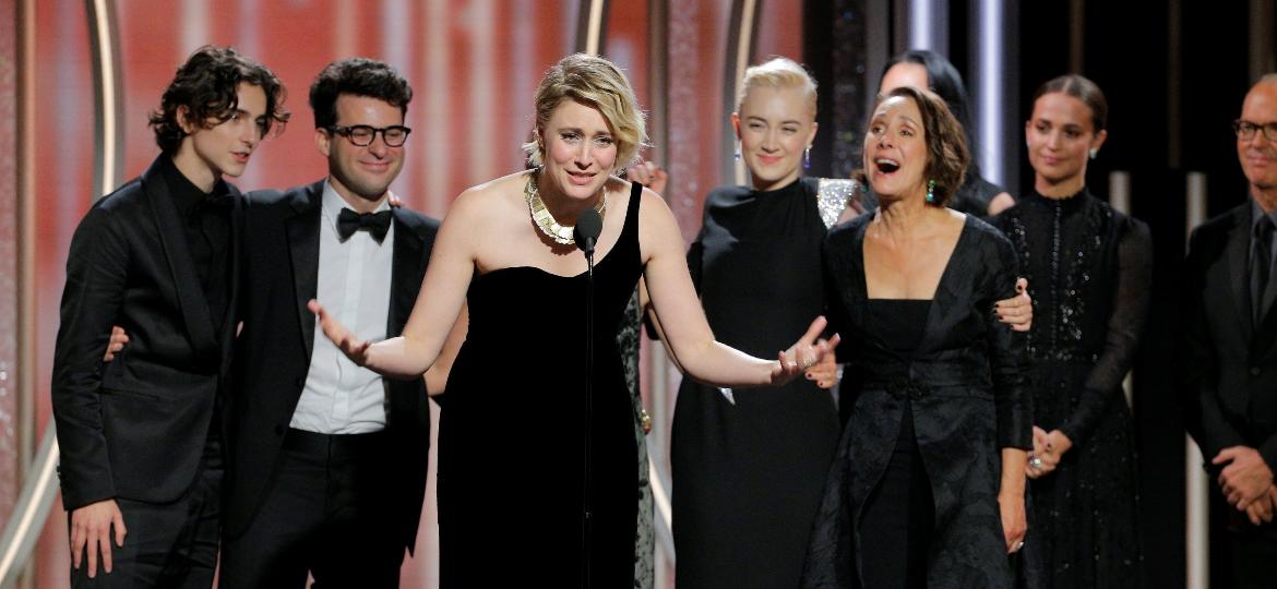 Greta Gerwig tornou-se a quinta mulher na história da premiação a ser indicada como melhor diretora, por Lady Bird -  Paul Drinkwater/Courtesy of NBC/Handout via REUTERS