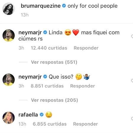 Neymar comenta em foto de Marquezine: "Fiquei com ciúmes" - Reprodução/Instagram - Reprodução/Instagram
