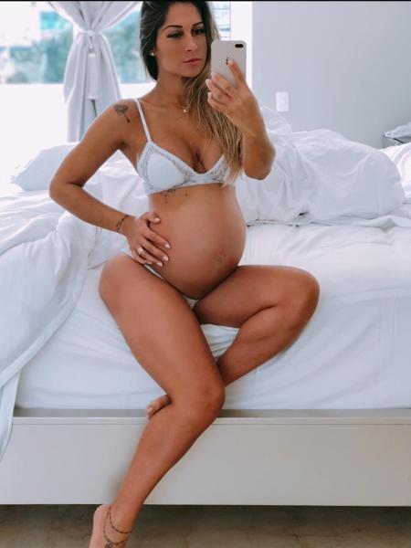 Mayra Cardi está grávida de nove meses e acha que Sophia chega na madrugada  - Reprodução/Instagram