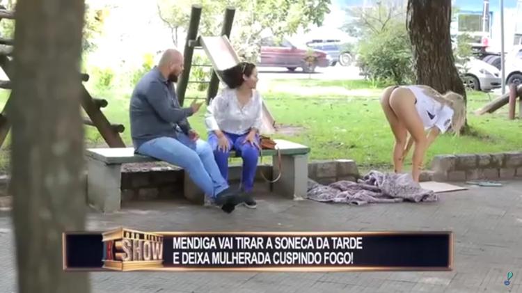 Pegadinha com "mendigata" ultrapassou 100 milhões de acessos no YouTube - Reprodução/RedeTV! - Reprodução/RedeTV!