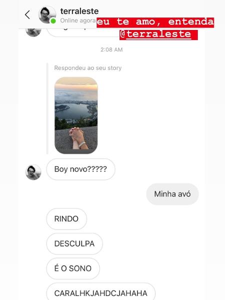 Print da Alice Wegmann  - REPRODUÇÃO/INSTAGRAM - REPRODUÇÃO/INSTAGRAM