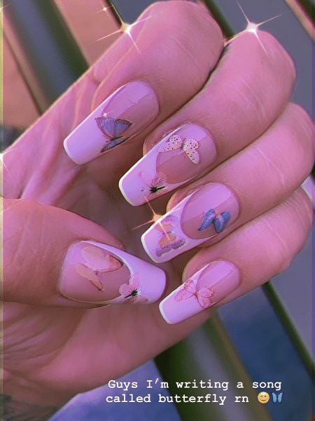 Demi Lovato nail art - Reprodução/Instagram