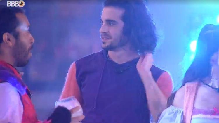 BBB 21: Fiuk reclama de músicas de criança na festa e pede proibidão - Reprodução/ Globoplay - Reprodução/ Globoplay