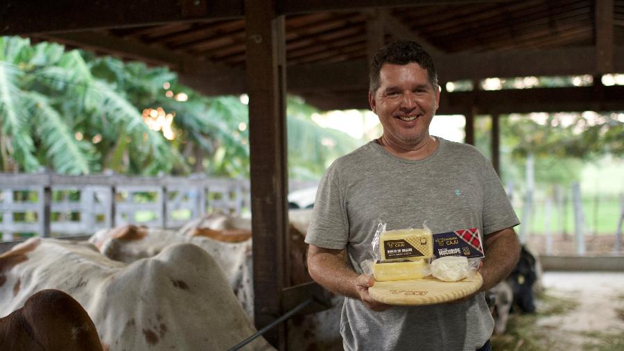 O produtor de queijos Marinho de Sousa, da Fazenda Caju - Divulgação