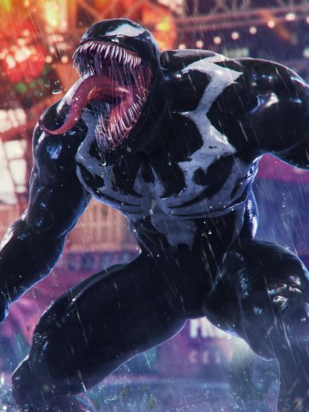 Venom durante missão do jogo Marvel´s Spider-Man 2