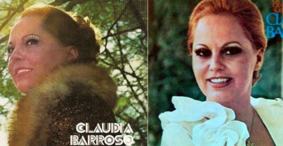 Reprodução de capas de discos da cantora e compositora Cláudia Barroso - Reprodução