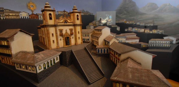 Maquetes das cidades históricas estão no Memorial Minas Gerais - Divulgação - Divulgação