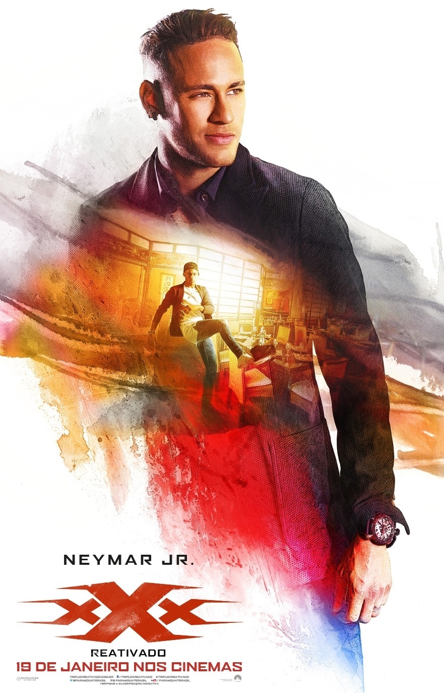 Cartaz do filme "XxX Reativado", com Neymar Jr. O filme tem previsão de estreia para 18 de janeiro - Divulgação