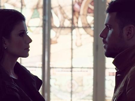 Paula Fernandes e Pablo López em cena do clipe "Dos Palabras" - Reprodução