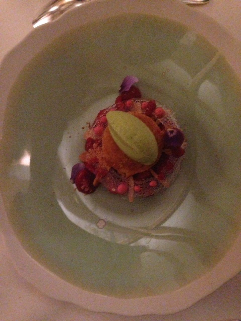 sobremesa do restaurante Bernard Loiseau, em Salieu, na França - Arquivo Pessoal