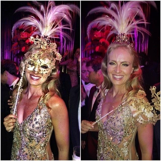 A apresentadora Angélica no Baile da Vogue com a cabeça feita por Graciella - Reprodução/Instagram