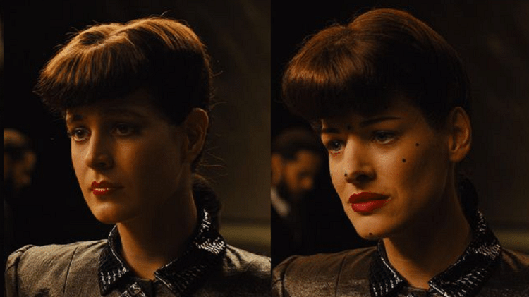 A versão rejuvenescida de Sean Young (à esq.) e a modelo Loren Peta, que serviu de molde para a personagem - Reprodução - Reprodução