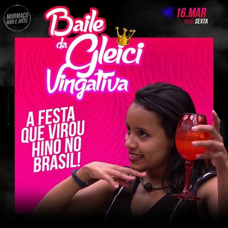 Bar promove "Baile da Gleici Vingativa" e quer levar sister após "BBB18" - Reprodução/mormaco.net