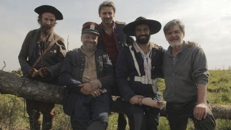 Imagem dos bastidores de “A Cabeça de Gumercindo Saraiva” - Reprodução - Reprodução