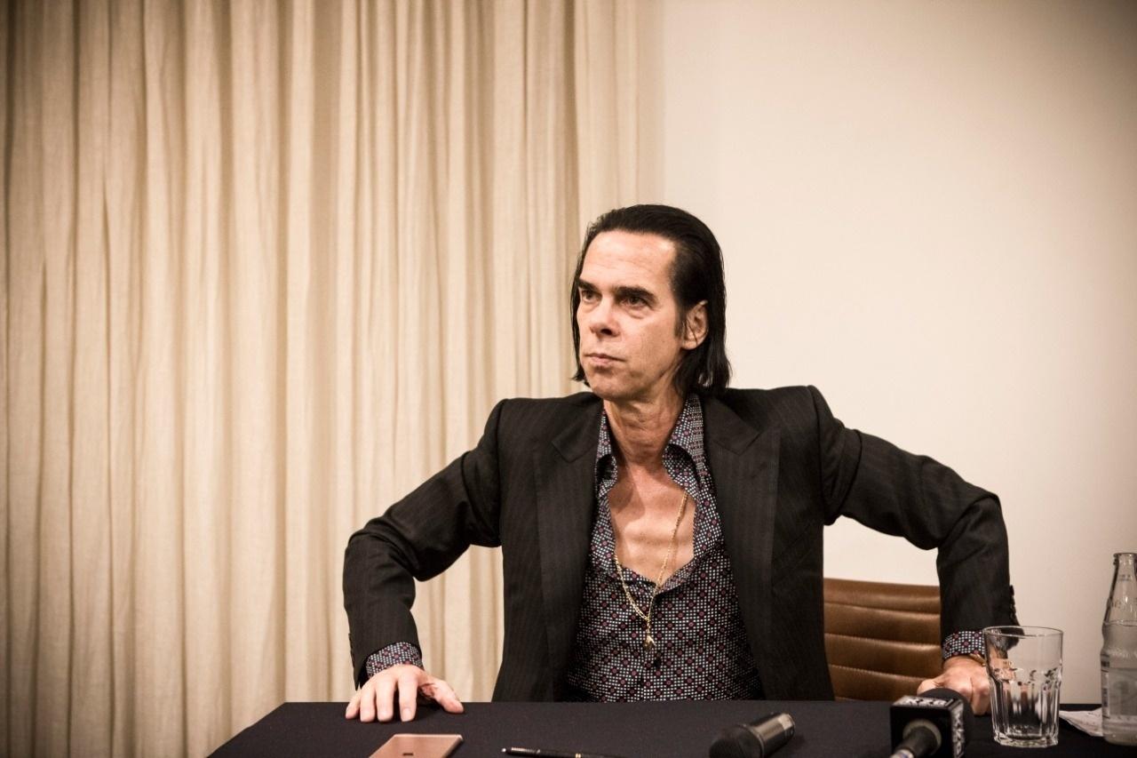 Nick Cave em coletiva de imprensa em São Paulo - Lucas Lima/UOL