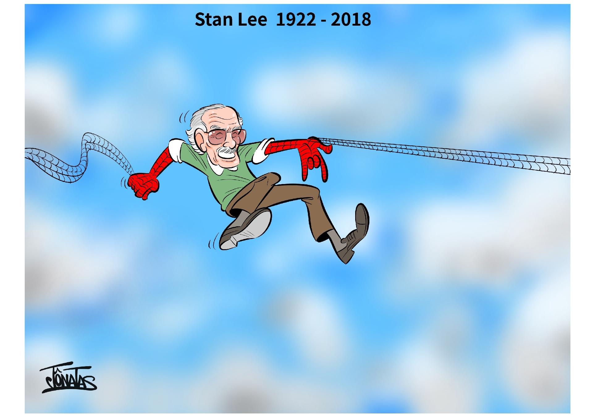 Homenagem feita a Stan Lee pelo artista brasileiro Jônatas - Jônatas
