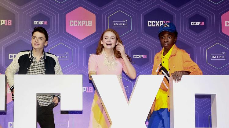 Parte do elenco de "Stranger Things" na CCXP 2018 - Iwi Onodera/UOL - Iwi Onodera/UOL