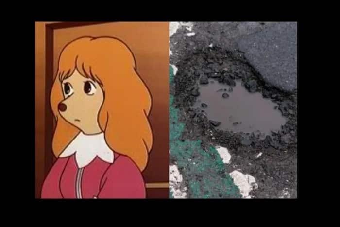 Com quem este buraco flagrado no Reino Unido se parece? - Reprodução/Lancashire Evening Post