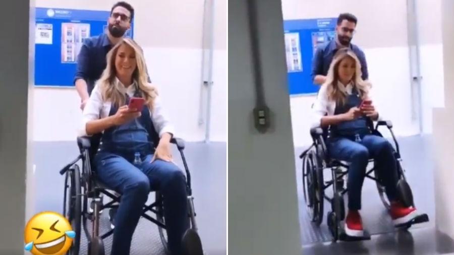 Ticiane Pinheiro de cadeira de rodas - Reprodução/Instagram